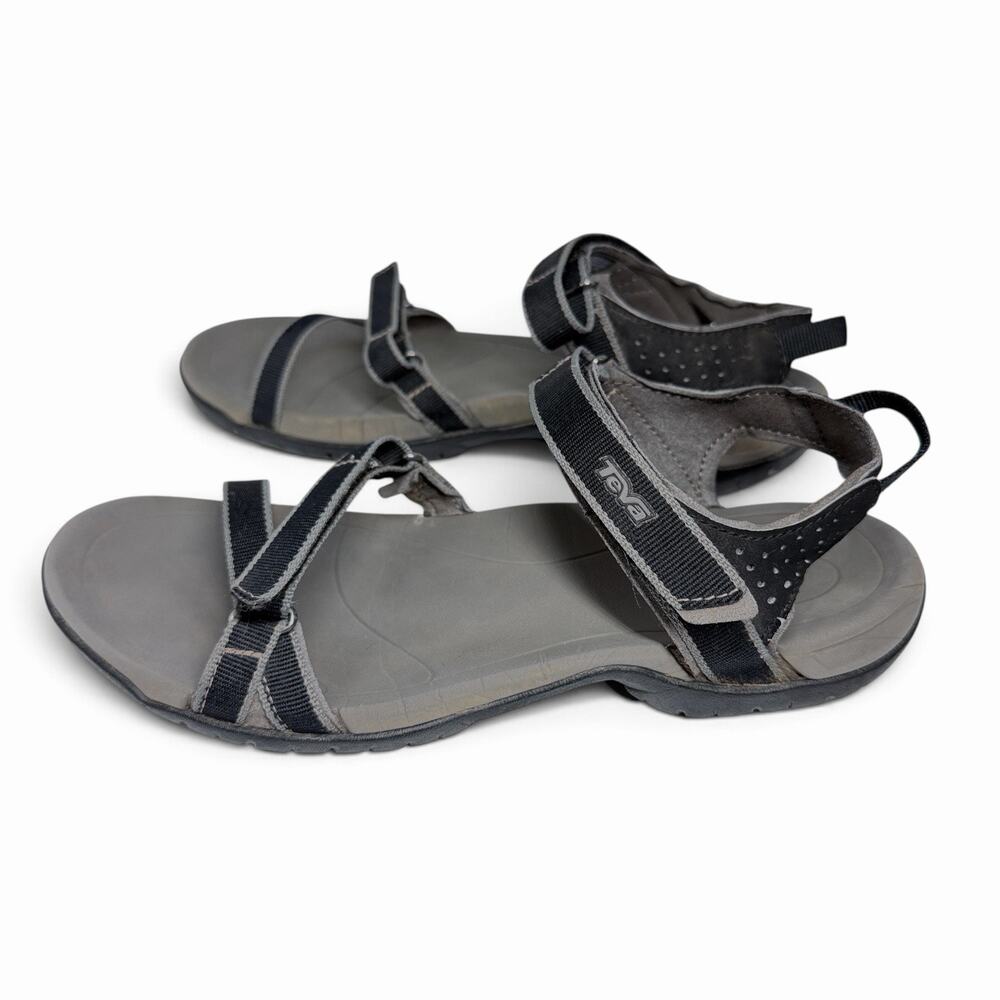 Teva Verra Women’s Sport Sandals Sz 9 Black Gray Hiking Outdoor 1006263 - Picture 6 of 7